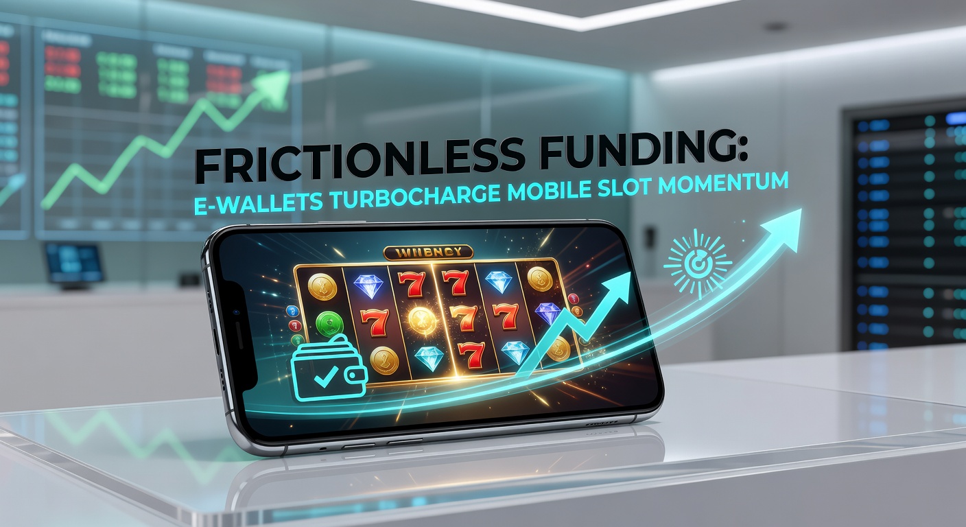 Grafik mit steigenden Kurven von Mobile-Slot-Nutzung und E-Wallet-Transaktionen, die den Wachstumstrend visualisieren